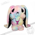 Plushie Dreadfuls - Anxiety Rabbit Tie Dye Limited Edition - Plush Stuffed Animal plush