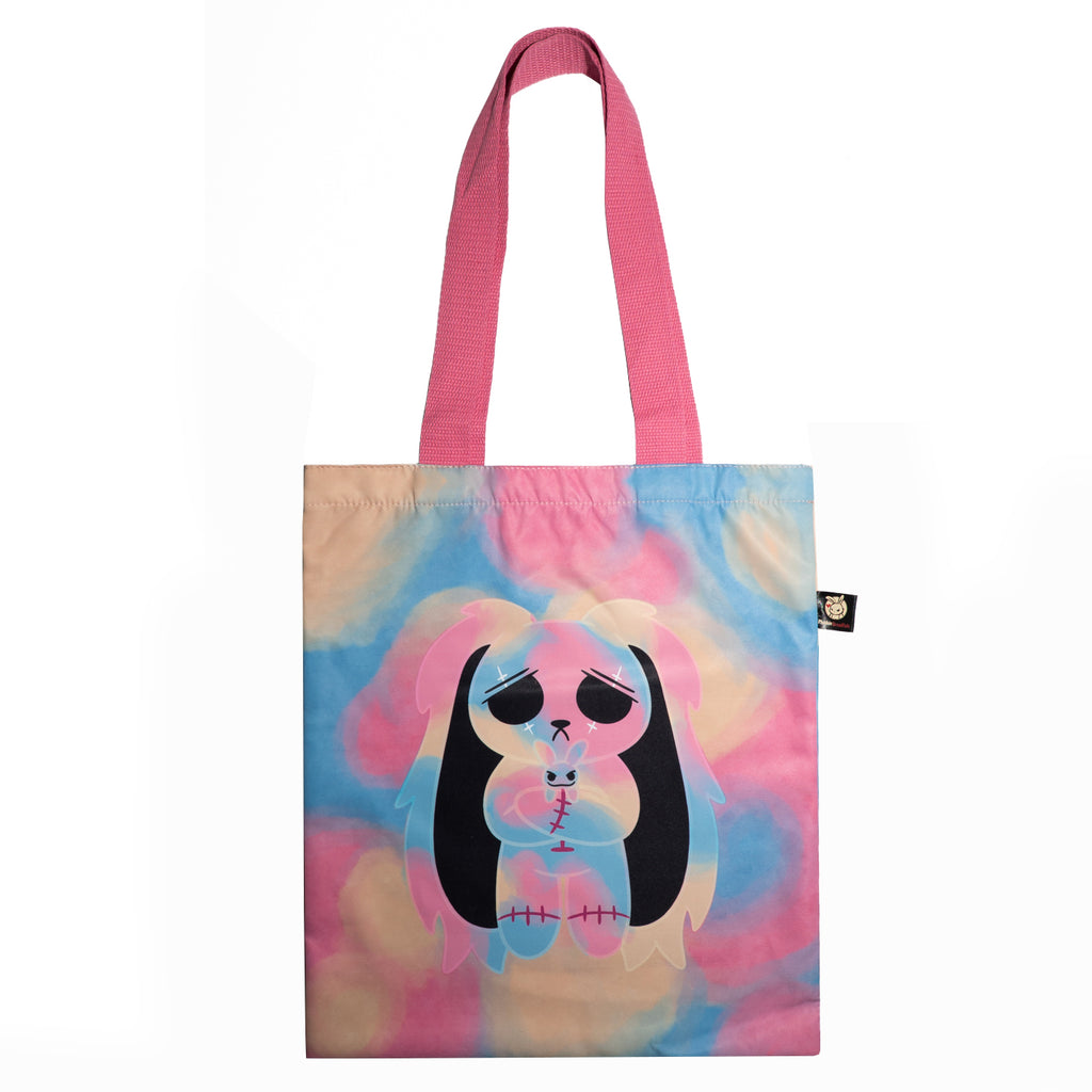 Plushie Dreadfuls - Anxiety Rabbit Tie Dye Limited Edition - Plush Stuffed Animal - Mysterious