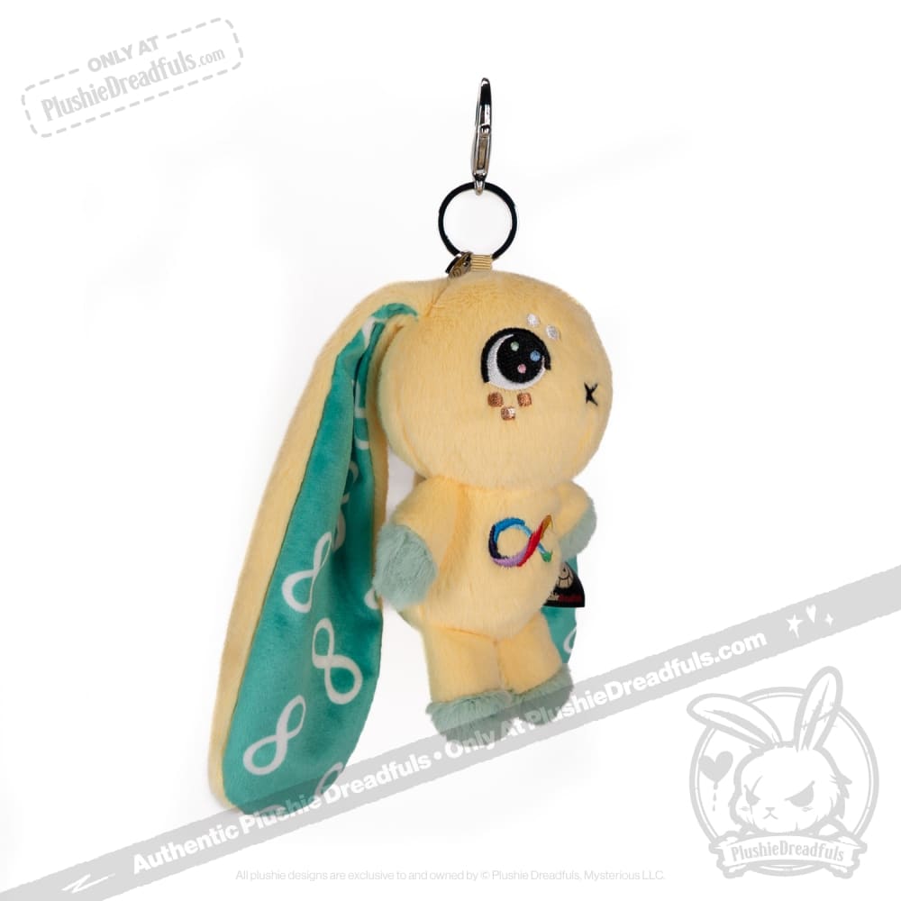 Autism Rabbit Plush Keychain Accessory – Mysterious