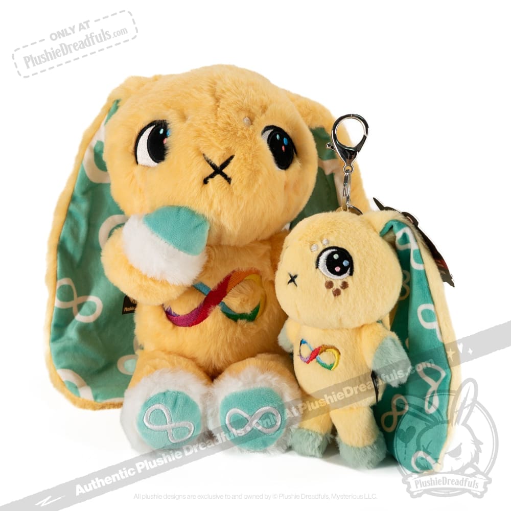 Autism Rabbit Plush Keychain Accessory – Mysterious