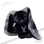 Plushie Dreadfuls - Black and Purple Anxiety Rabbit - Plush Stuffed Animal plush
