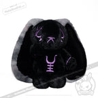 Plushie Dreadfuls - Black and Purple Anxiety Rabbit - Plush Stuffed Animal plush