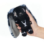 Plushie Dreadfuls - Black Anxiety Rabbit Plush Keychain Accessory Keychain