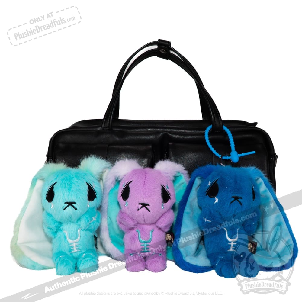 Plushie Dreadfuls - Blue Anxiety Rabbit Plush Keychain Accessory Keychain