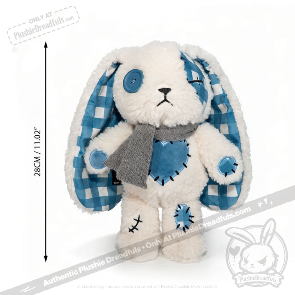 Blue Plaid Love Rabbit - Plush Stuffed Animal – Mysterious
