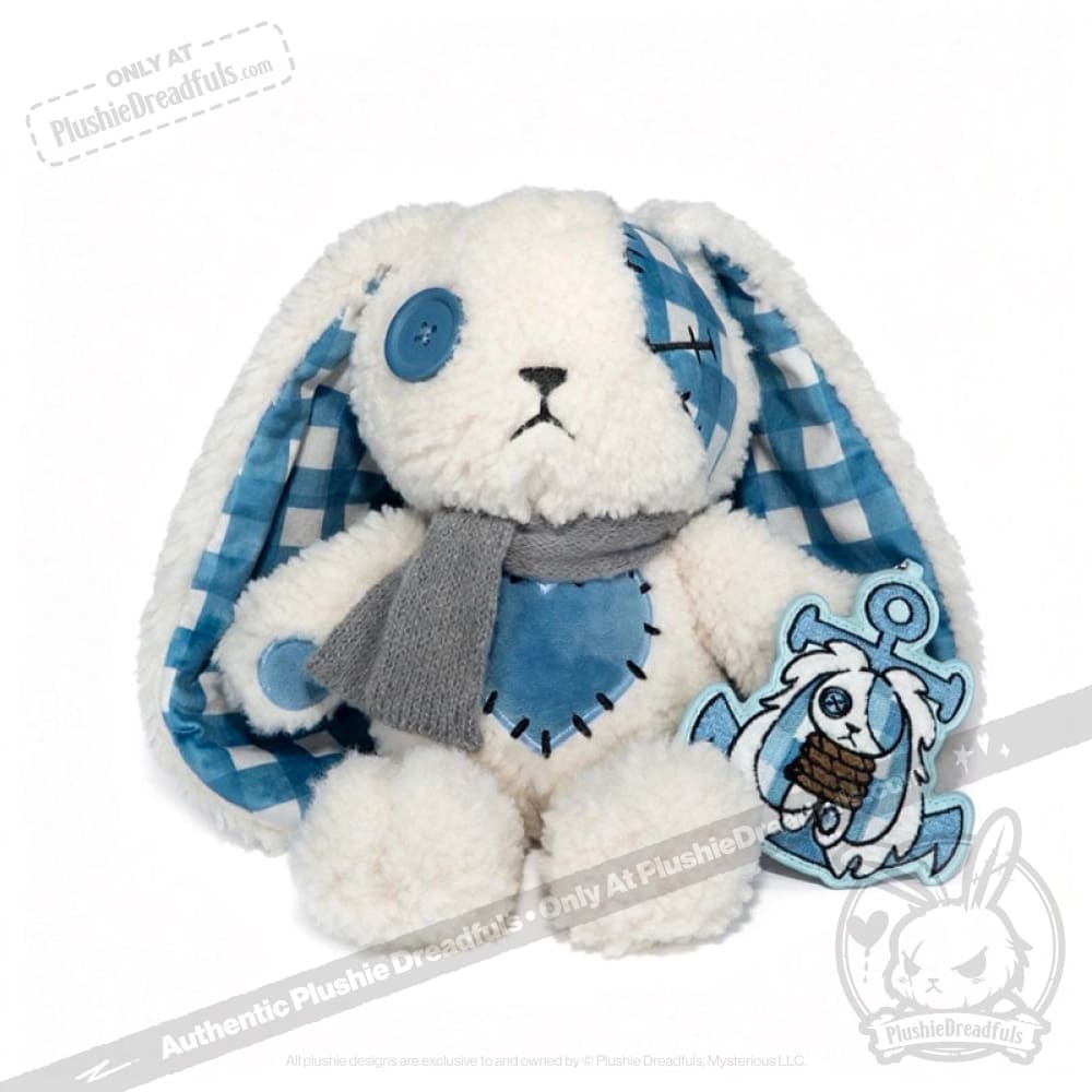 Blue Plaid Love Rabbit - Plush Stuffed Animal – Mysterious