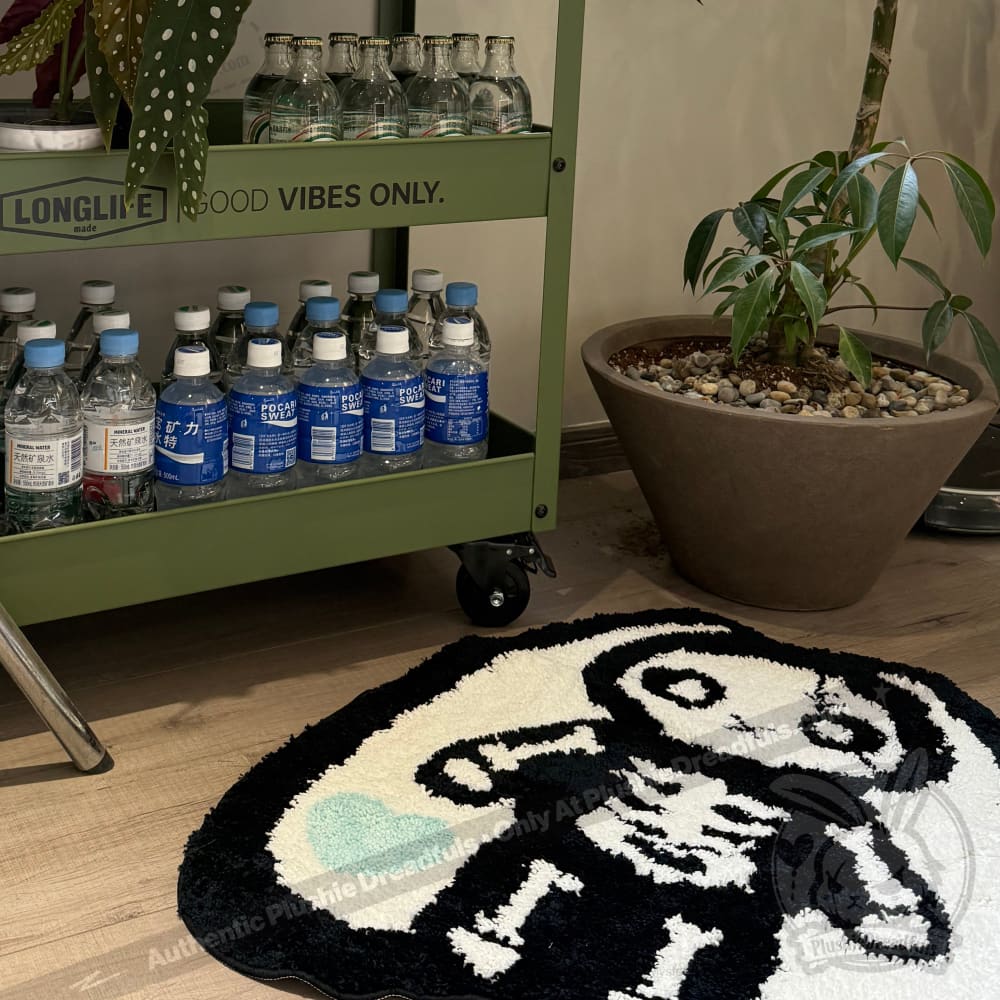 Bone Organ Izer Rabbit Rug Home Decoration