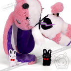 Plushie Dreadfuls - Borderline Personality Disorder Rabbit Plush Stuffed Animal Toy