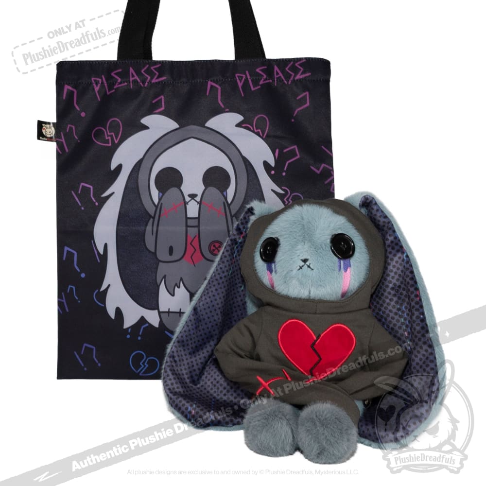 Plushie Dreadfuls - Bullied into Silence Rabbit - Plush Stuffed Animal toy