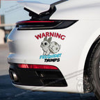 Plushie Dreadfuls - Buns Behaving Bunnly Car Decals sticker
