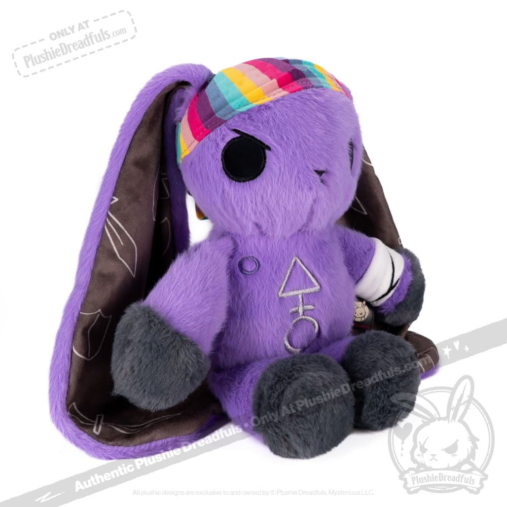 Plushie Dreadfuls - Cancer Warrior Rabbit Plush Stuffed Animal Plush