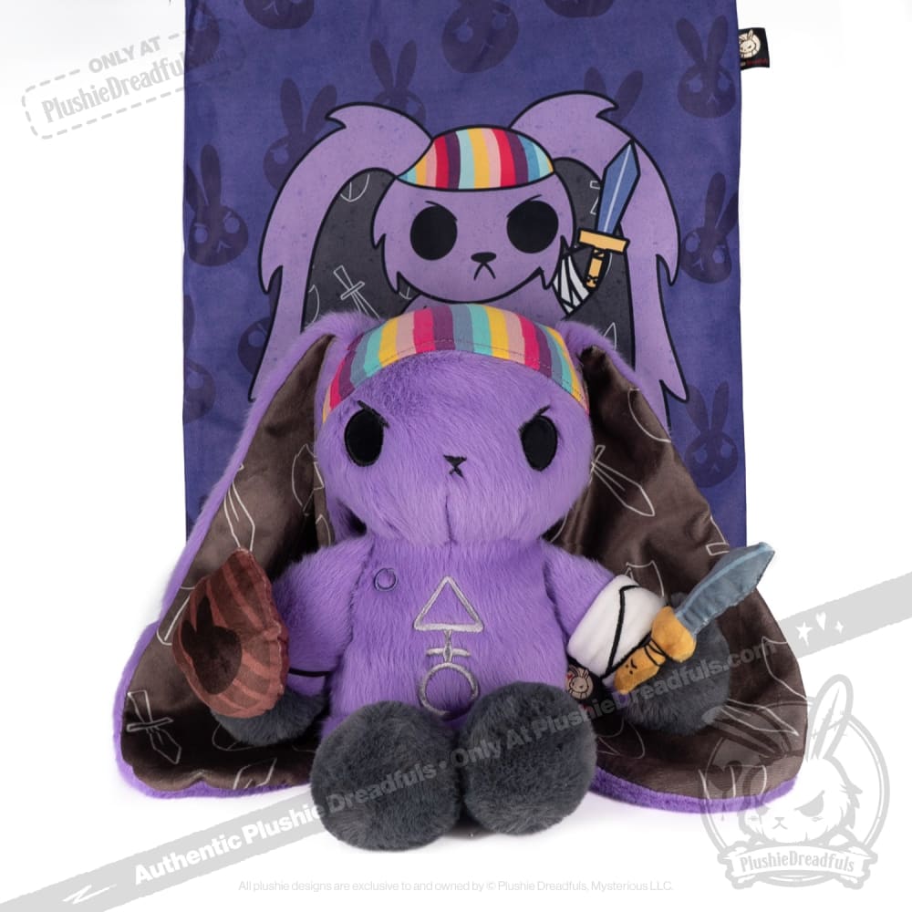 Plushie Dreadfuls - Cancer Warrior Rabbit Plush Stuffed Animal Plush