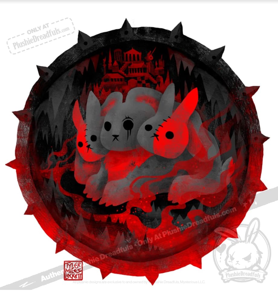 Plushie Dreadfuls - Cerberus Rabbit - Mysterious