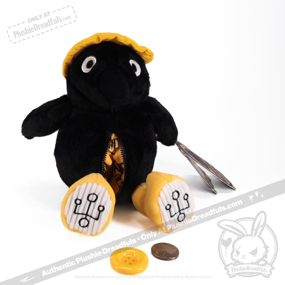 Plushie Dreadfuls カラス Crow 鴉 ぬいぐるみ 海外 Crowful Crow - Plush Stuffed Animal – Mysterious