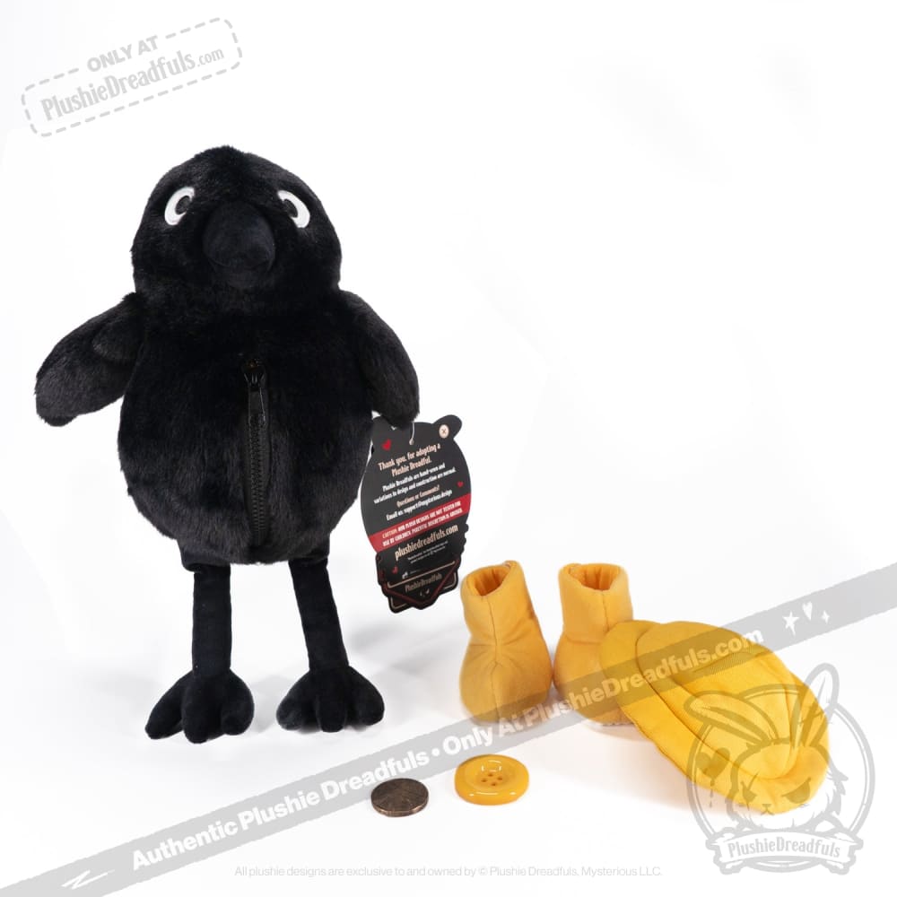 Plushie Dreadfuls カラス Crow 鴉 ぬいぐるみ 海外 Crowful Crow - Plush Stuffed Animal – Mysterious