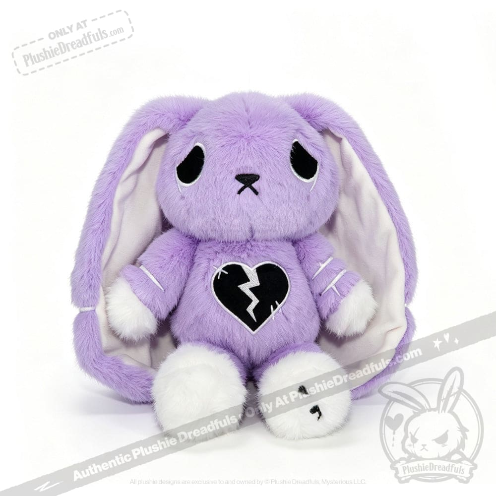 Depression Rabbit V2 Lavender LE- Plush Stuffed Animal – Mysterious