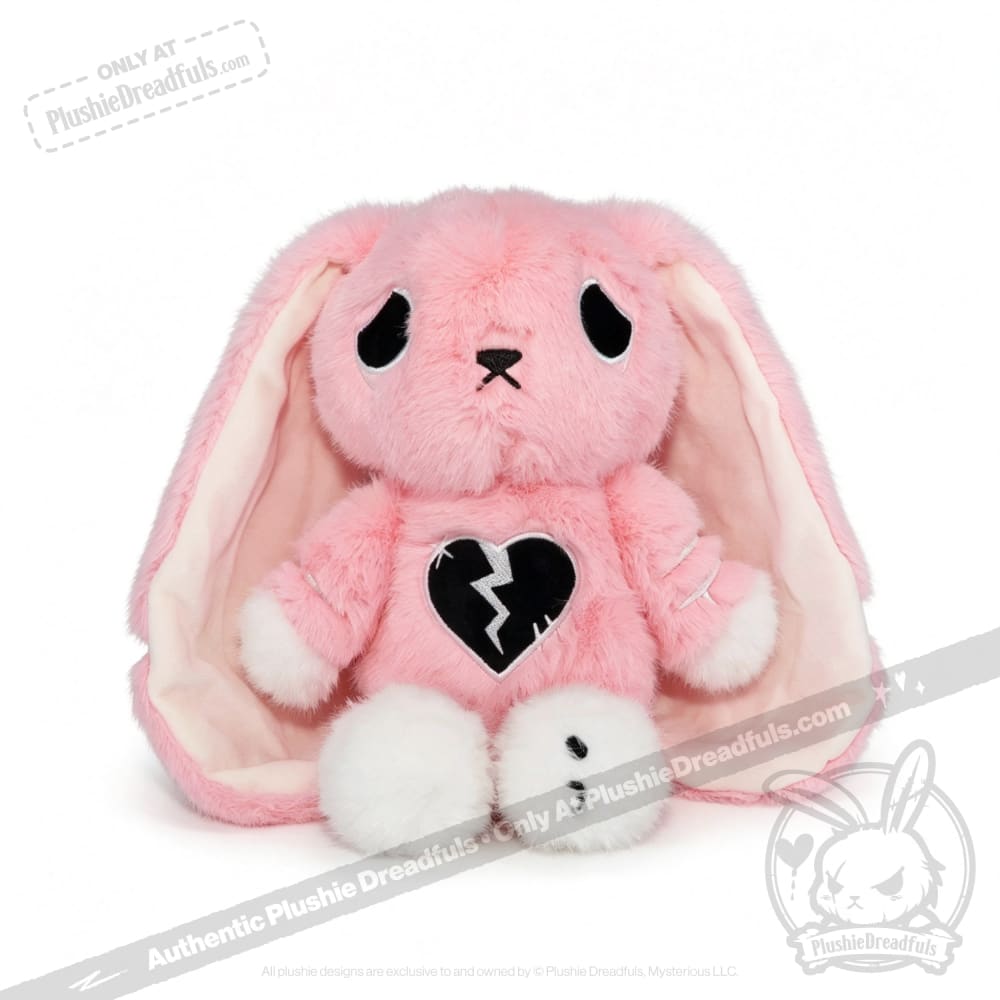 Plushie Dreadfuls ぬいぐるみ　不安うさぎ　ピンク Depression Rabbit V2 Pink LE- Plush Stuffed Animal – Mysterious