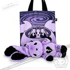 Depression Rabbit V2 Purple Black - Plush Stuffed Animal - toy