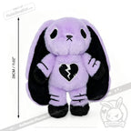Depression Rabbit V2 Purple Black - Plush Stuffed Animal - toy