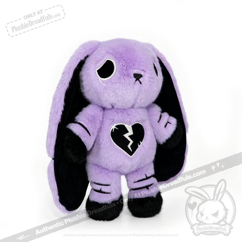 Depression Rabbit V2 Purple Black - Plush Stuffed Animal - toy