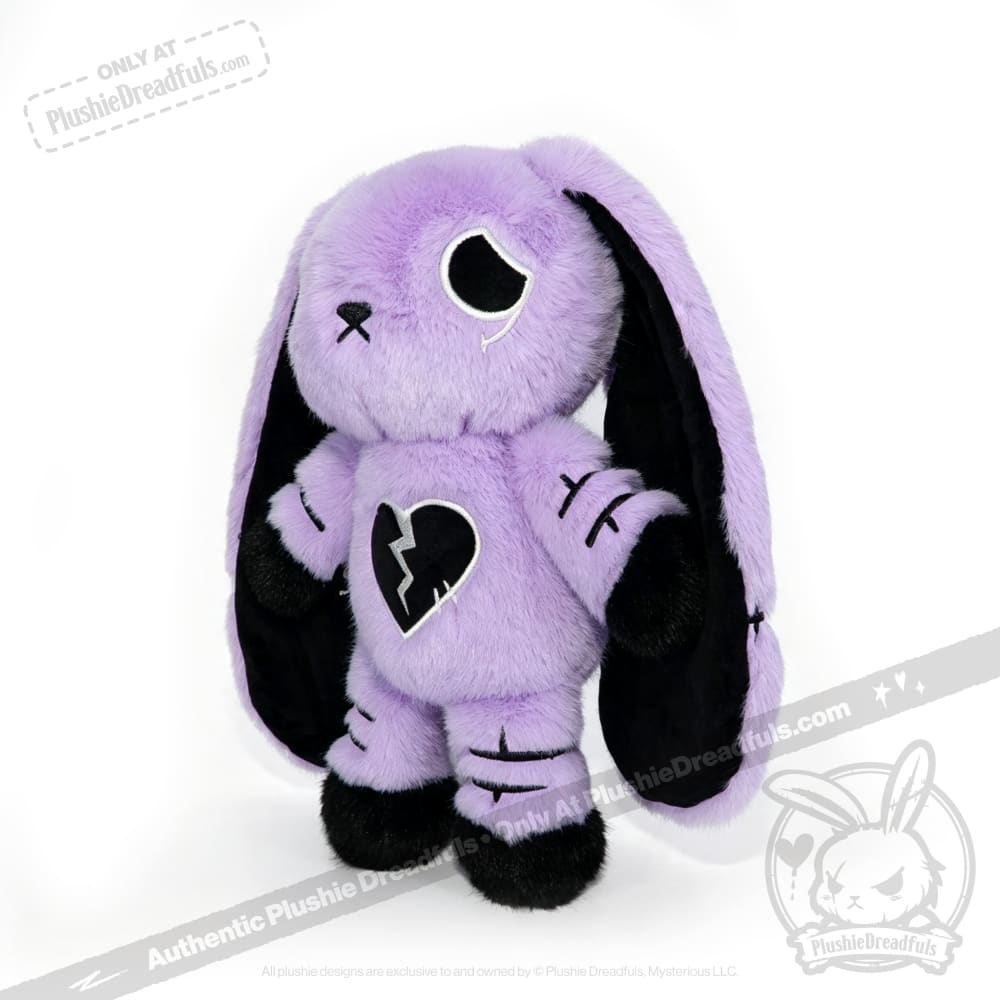 Depression Rabbit V2 Purple Black - Plush Stuffed Animal - toy