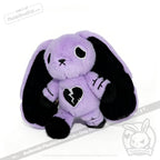 Depression Rabbit V2 Purple Black - Plush Stuffed Animal - toy