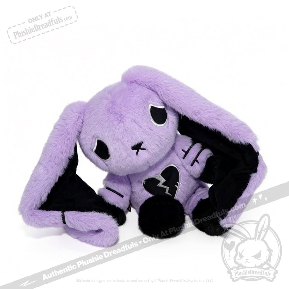 Depression Rabbit V2 Purple Black - Plush Stuffed Animal - toy