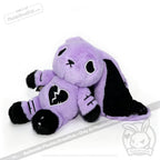 Depression Rabbit V2 Purple Black - Plush Stuffed Animal - toy