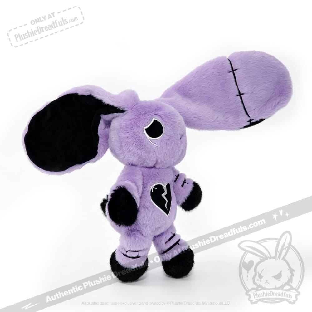 Depression Rabbit V2 Purple Black - Plush Stuffed Animal - toy