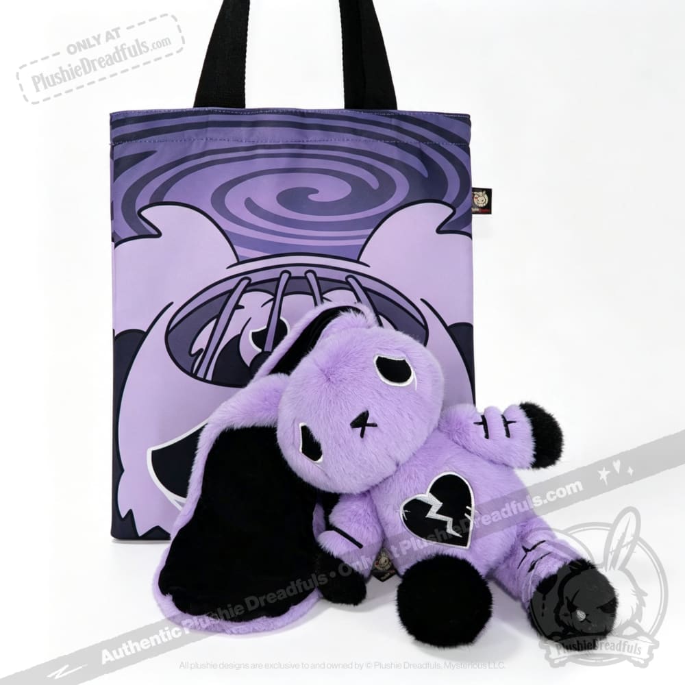 Depression Rabbit V2 Purple Black - Plush Stuffed Animal - toy