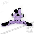 Depression Rabbit V2 Purple Black - Plush Stuffed Animal - toy