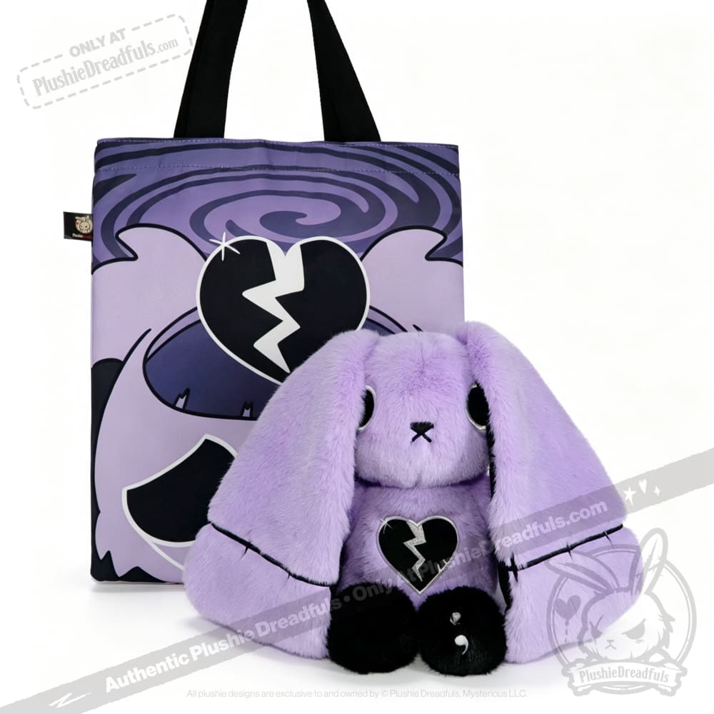 Depression Rabbit V2 Purple Black - Plush Stuffed Animal - toy