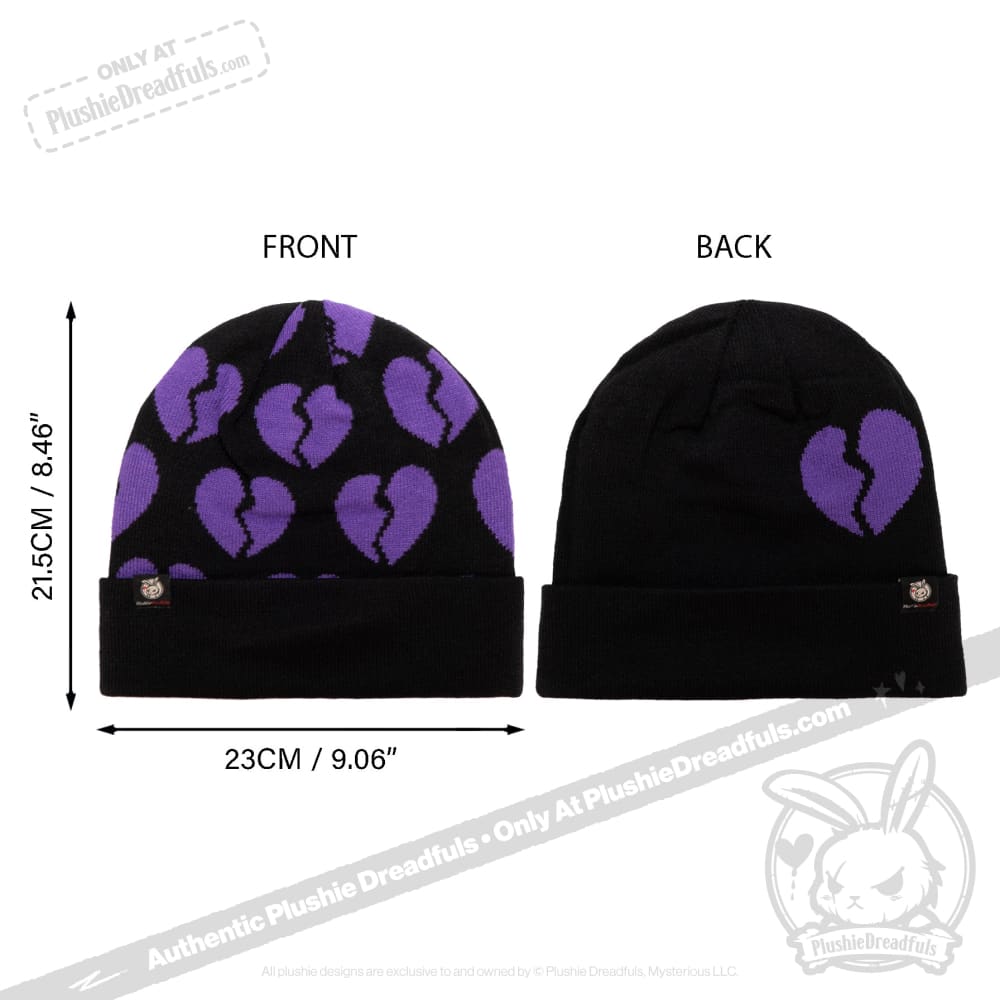 Dreadfully Reversible Beanie - Heartbreak hat