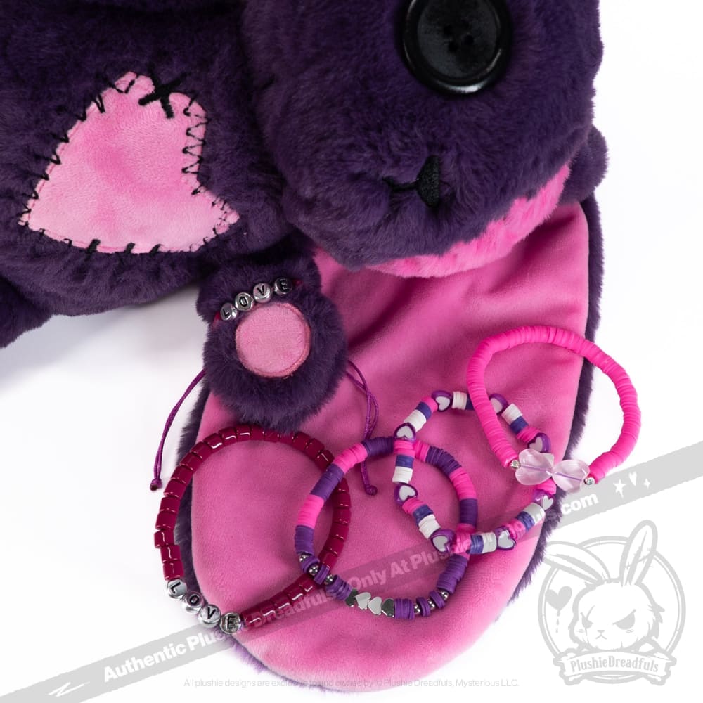 Plushie Dreadfuls - Electric Love Rabbit Stacking Friendship Bracelet Bracelet