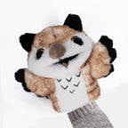 Plushie Dreadfuls -  Existential Horror Owl Puppet - Plush Stuffed Animal - Mysterious