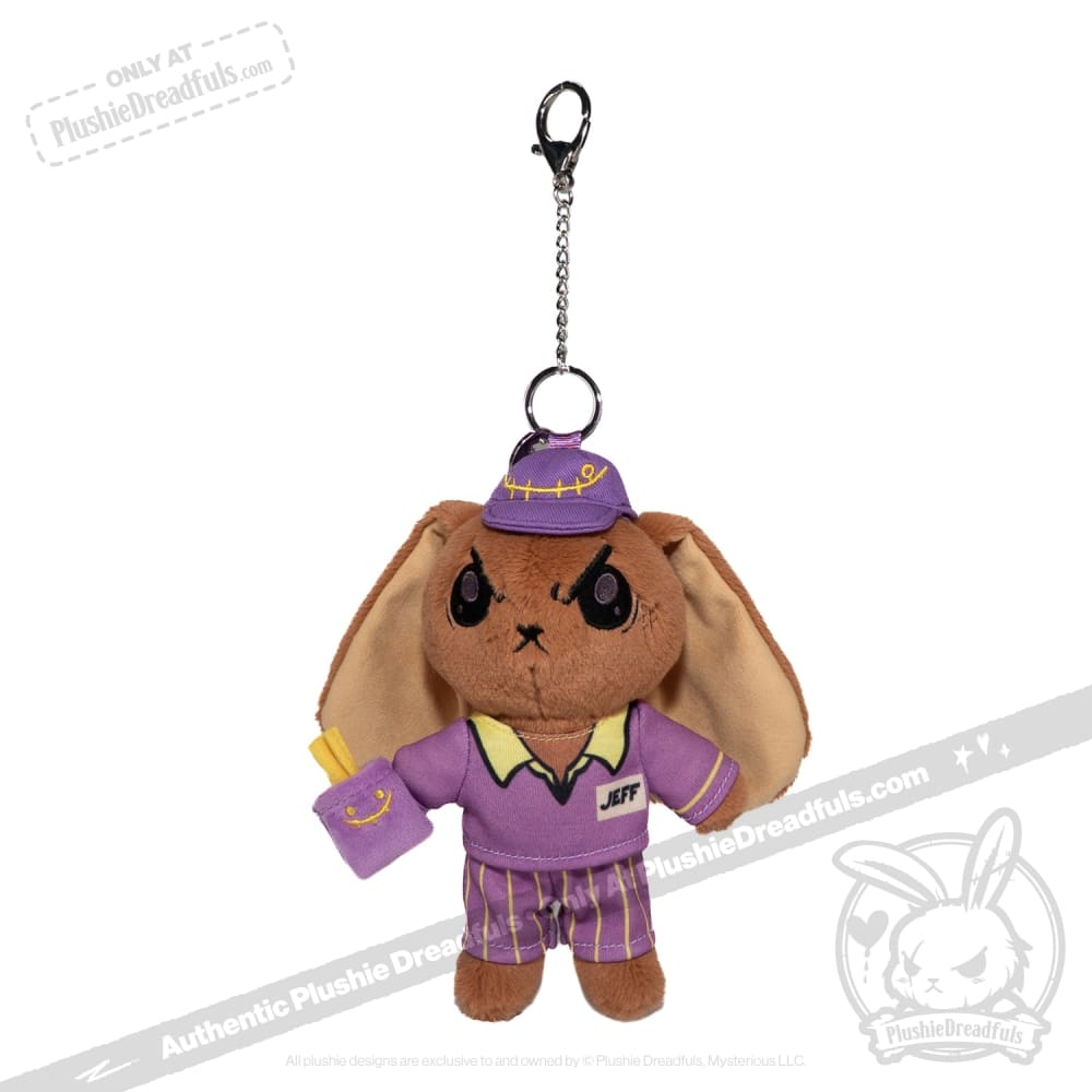 Fast Food Worker Plush Keychain Accessory – Mysterious