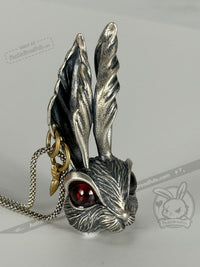 Load image into Gallery viewer, Follow Me Silver Rabbit Necklace Necklace
