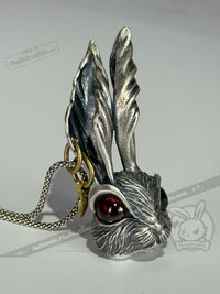 Load image into Gallery viewer, Follow Me Silver Rabbit Necklace Necklace

