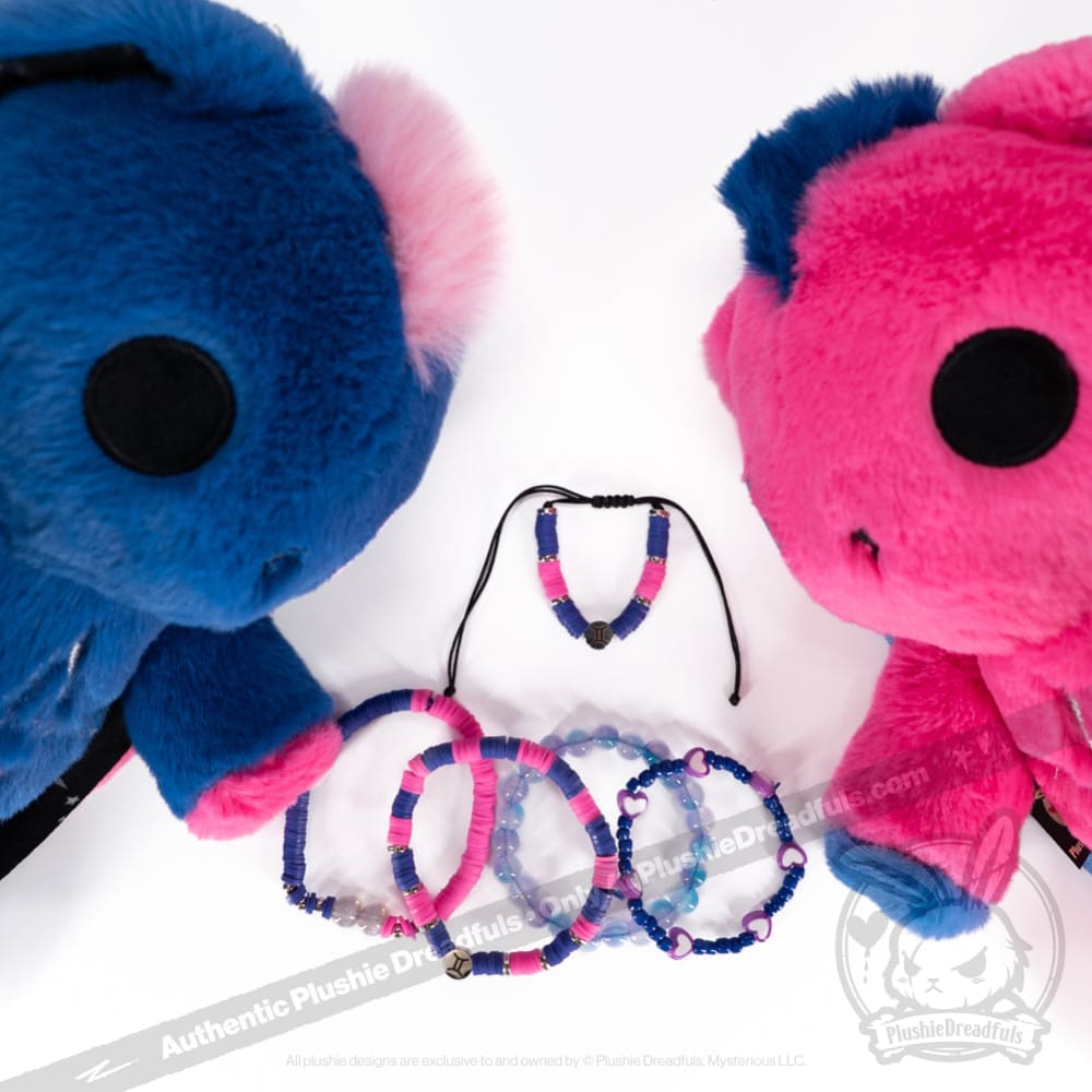 Plushie Dreadfuls - Gemini Rabbit Stacking Friendship Bracelet