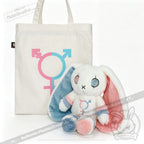 Gender Dysphoria Rabbit - Plush Stuffed Animal - plush