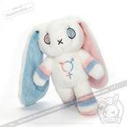 Gender Dysphoria Rabbit - Plush Stuffed Animal - plush