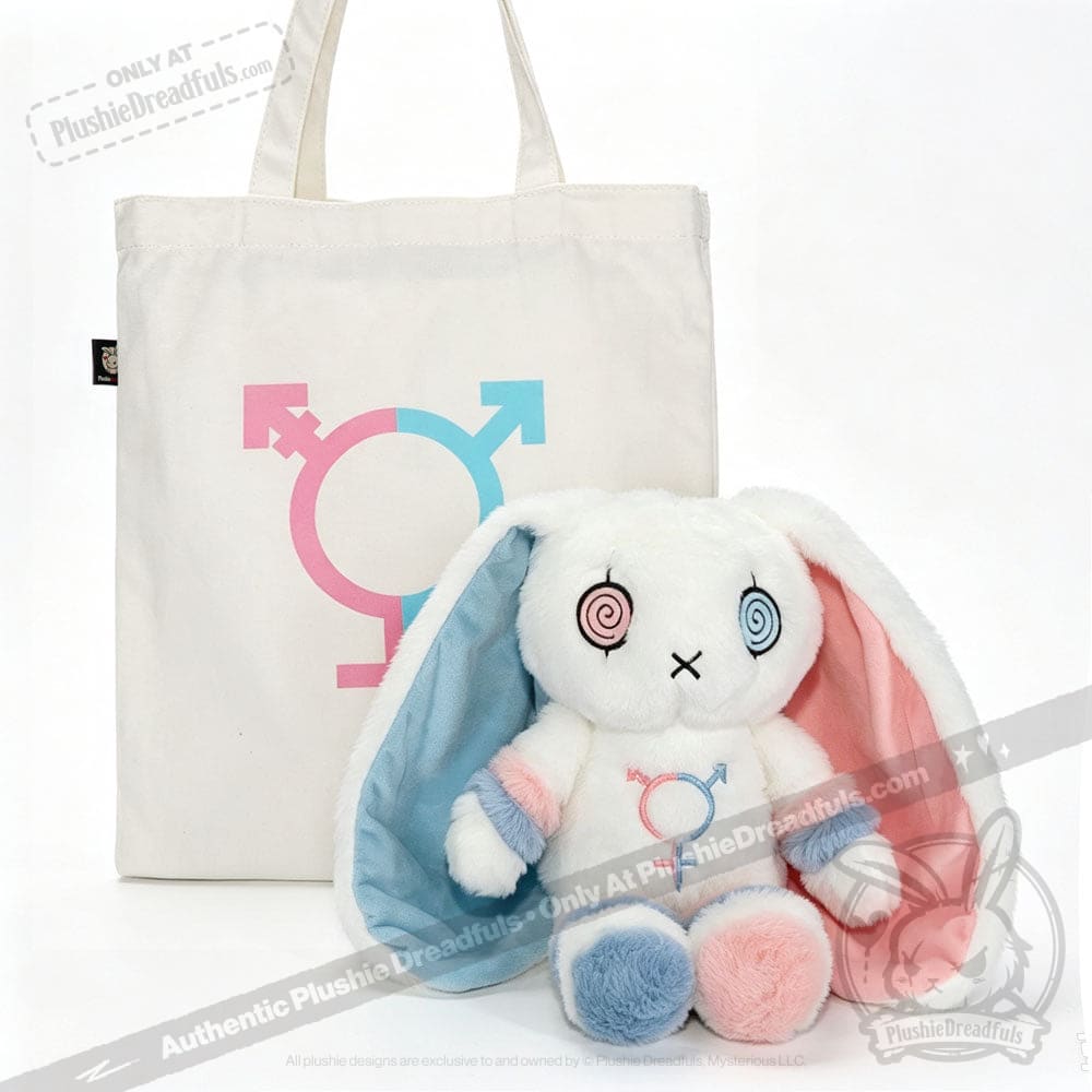 Gender Dysphoria Rabbit - Plush Stuffed Animal - plush