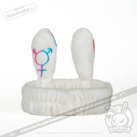 Load image into Gallery viewer, Gender Dysphoria Rabbit Spa Headband - 2 Pack Accessory
