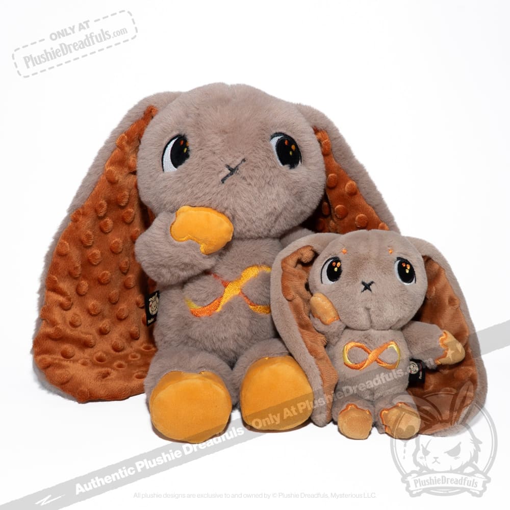 Plushie Dreadfuls - Gold Autism Rabbit Plush Keychain Accessory Keychain