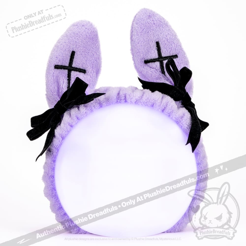 Goth Rabbit Spa Headband - 2 Pack - Mysterious