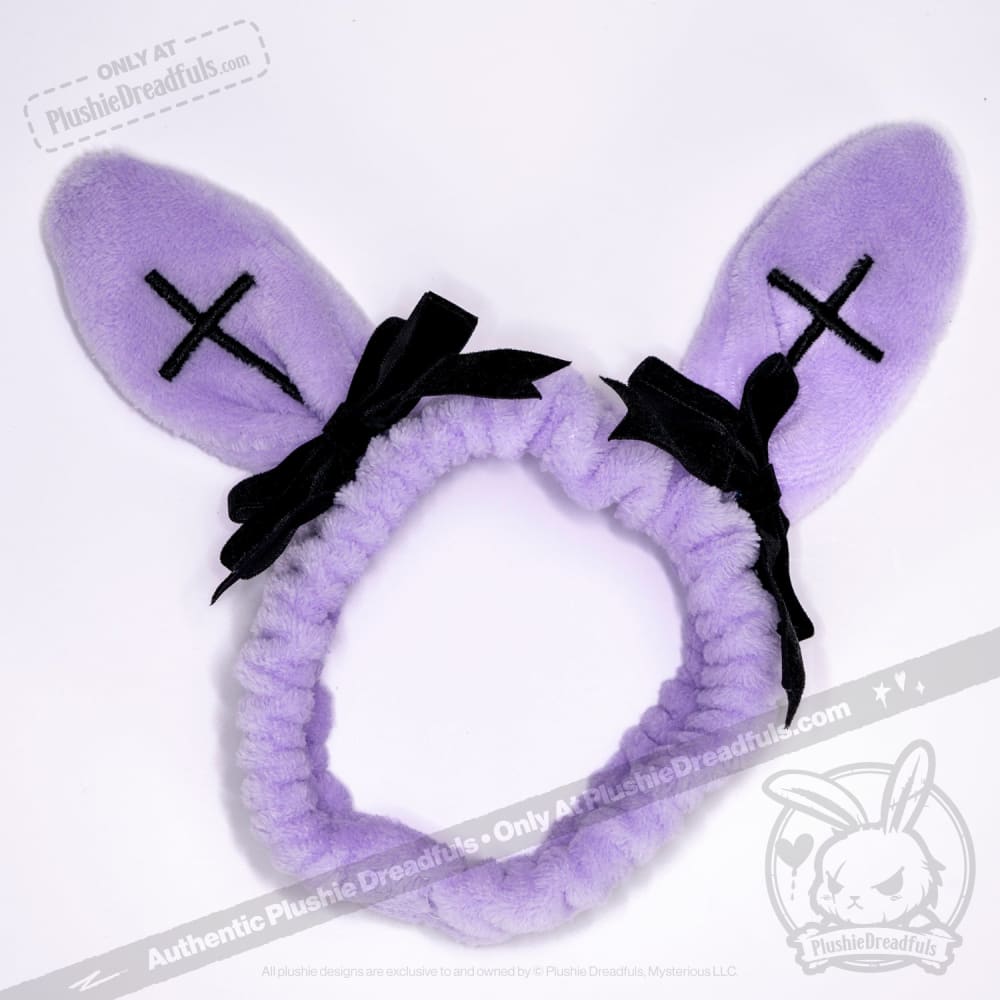 Goth Rabbit Spa Headband - 2 Pack - Mysterious