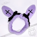 Goth Rabbit Spa Headband - 2 Pack - Mysterious