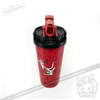 Grey Anxiety Rabbit Cup - Plush Head and Cup Collector Set - thermos