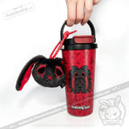 Grey Anxiety Rabbit Cup - Plush Head and Cup Collector Set - thermos