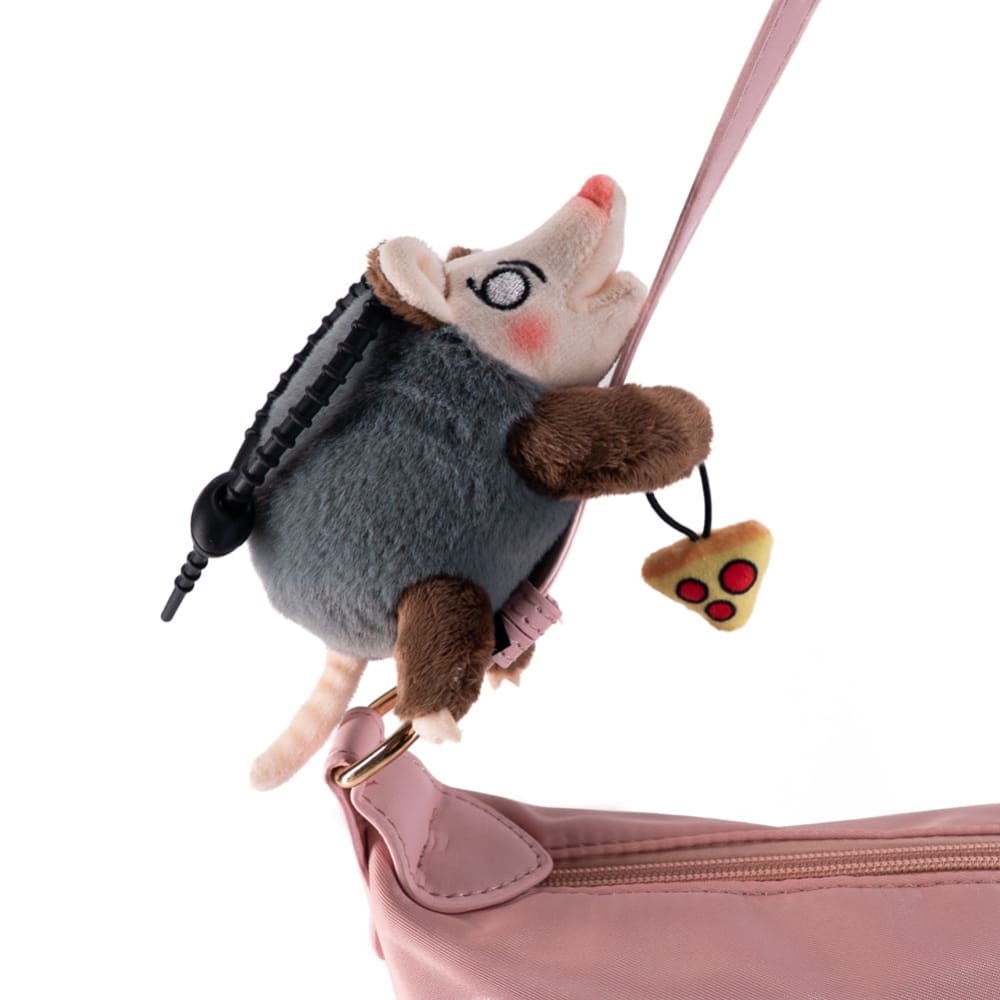 Plushie Dreadfuls - Hangry Pizza Opossum Plush Keychain Keychain